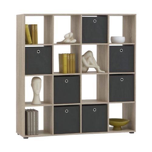 FMD Möbel Raumteiler Mega 6 | In Eiche | 138.5 x 143.5 x 33 cm | 248-006