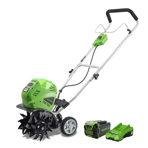 Greenworks 40V 10 Cordless Tiller / Cultivator Tool Only