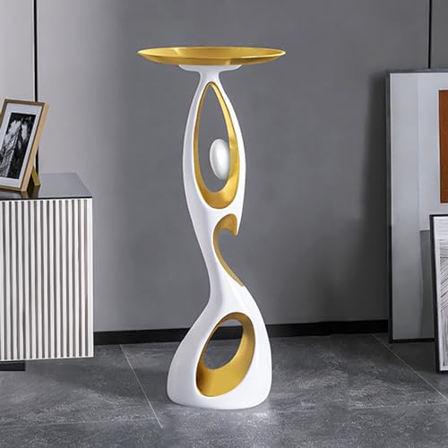 Adorno de pie con bandejas de almacenamiento, estatua creativa para sala de estar y dormitorio, soporta 4 kg, ideal como regalo de inauguración de la casa