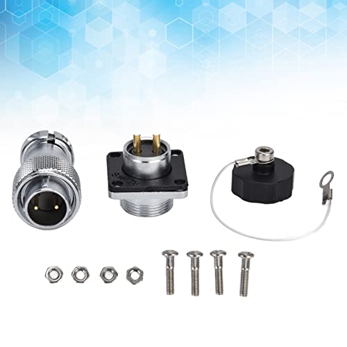 Conector de aviación metálico Tyenaza 2 pines zinc miniatura 4