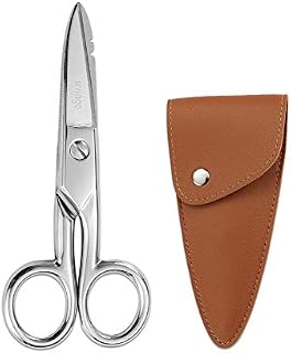 LIVINGO Electrician Scissors for Heavy Duty 5-1/5 Inch, Forged Stainless Steel Multi-Purpose Shears