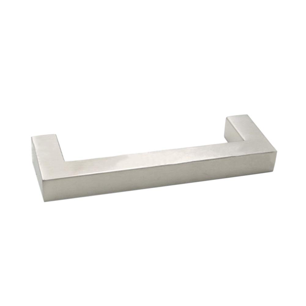 2 pz Quadrato Maniglie per Mobile Acciaio Inox Distanza Fori 96 mm Maniglie per Cucina, Argentate