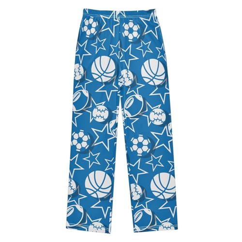 visesunny Boys Pants Funny Print Soft Long Bottoms Sleep Jogger Pants Elastic Waist Trousers with Two Pockets S-XL