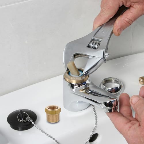 Conector metálico hexagonal de latón robusto para accesorios de tuberías 6