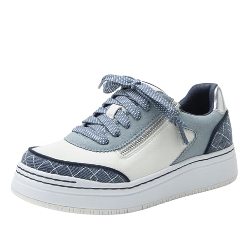 Image of Alegria Women's Averie Zipper Platform Tennis Shoes
