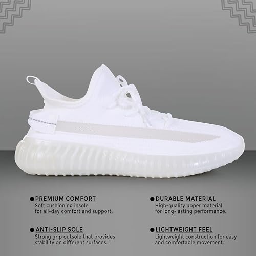 Image of Men's Black Sports Running Shoes | Lightweight Breathable Mesh Sneakers | Lace-Up Casual Walking & Gym Shoes | Anti-Slip Sole Comfortable Footwear for Men.