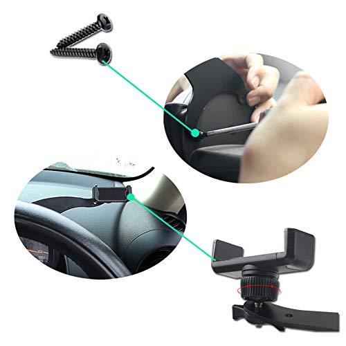 Miniclue Behind Tachometer Bolt-On Smartphone Cell Phone Cup Mount GPS Holder with Cradle Rotatable Clip for Mini Cooper F54 F55 F56 F57 F60，1pack - Thumbnail 3