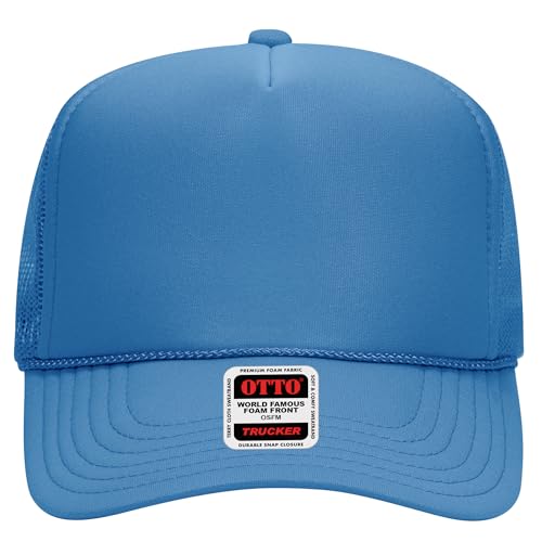 Image of OTTO Polyester Foam Front 5 Panel High Crown Mesh Back Trucker Hats in 97, Bulk, Wholesale