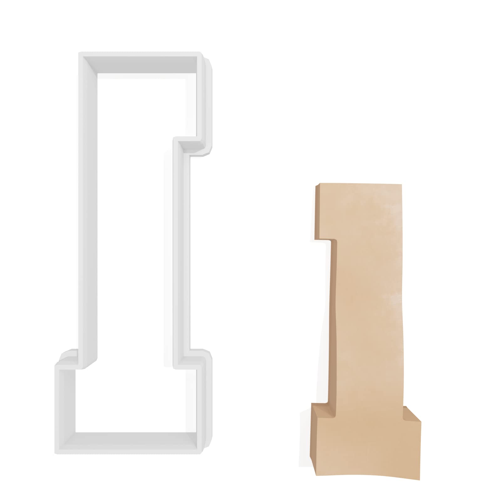Varsity Number 1 Cookie Cutter - 3 Sizes