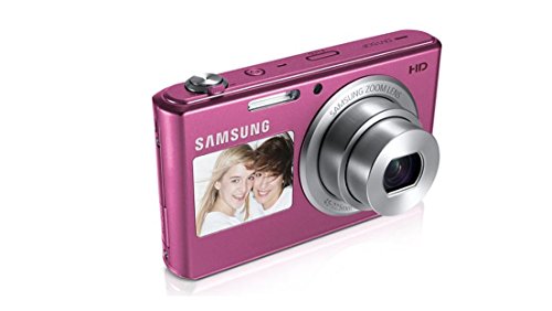 Image of Samsung DV150F 16.2MP Smart WiFi Digital Camera with 5X Optical Zoom and 2.7-inch Front and 1.5-inch Rear Dual LCD Screen (Pink), 4GB Card, Camera Case