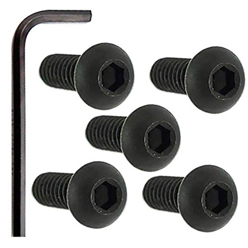 Tricktoppers Stainless Steel Allen Head Bolt Kit With Included Wrench For Most 1999-2017 Harley Twin Cam Ignition Timer Points Cover - Black Finish