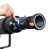 【Système à double objectif – 33° grand angle & 16° téléobjectif】 Équipé d’objectifs interchangeables 33° (grand angle) et 16° (téléobjectif), le 100SLENS-PLUS permet une grande flexibilité, du faisceau large au spot concentré, idéal pour la photographie de portrait, de produit et les effets d’arrière-plan.