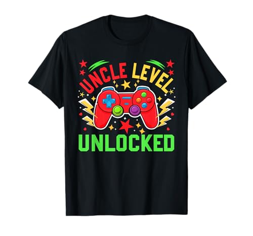 Uncle Level Unlocked Father's Day Gamer Expecting New Baby T-Shirt