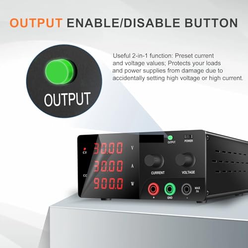 Alimentation de banc stable contre les surtensions labo CC 60V 10A