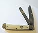 Moore Maker 5202C White Smooth Bone Handle 2 Blade Trapper
