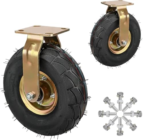 Roulettes pneumatiques de 10 pouces pour déplacer un chariot de jardin