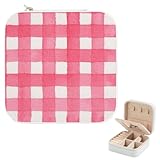 Petite boîte à bijoux de 10 x 10 x 5 cm : cette boîte à bijoux portable mesure 10 x 10 x 5 cm. Son petit design compact est facile à tenir dans une main. Cette mini boîte à bijoux est de taille parfaite pour tenir dans votre sac à main, valise ou sac à dos, de sorte que vous pouvez emporter vos bijoux tels que bracelet, bibelot, boucles d'oreilles, boutons de manchette, collier avec vous. Ce petit organisateur de bijoux est idéal pour les voyages, les essentiels de voyage pour les femmes.