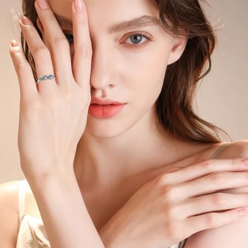 Natural Moss Agate Ring For Women 925 Sterling Silver Moss Agate Ring Genuine Green Moss Engagement Wedding Rings For Bridal 14k/18k Gold Promise Ring Luxury Jewelry3