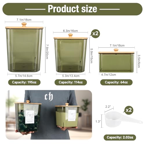 4packlaundrypodscontainerdryersheetholderplasticlaundrypodholderwithlidsscoopslaundryroomorganizationandstoragesetsforpowderdetergentscentbooster Urban Country Home Decor 4 pack laundry pods container dryer sheet holder plastic laundry pod holder with lids scoops laundry room organization and storage sets for powder detergent scent booster urban country home decor