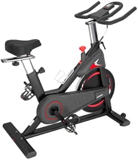 ADVENOR Magnetic Resistance Indoor Cycling Bike, Belt Drive Indoor Exercise Bike Stationary bike LCD Monitor with Ipad Mount &Comfortable Seat Cushion. 35 lbs Flywheel. 2022 Upgraded Version(black)