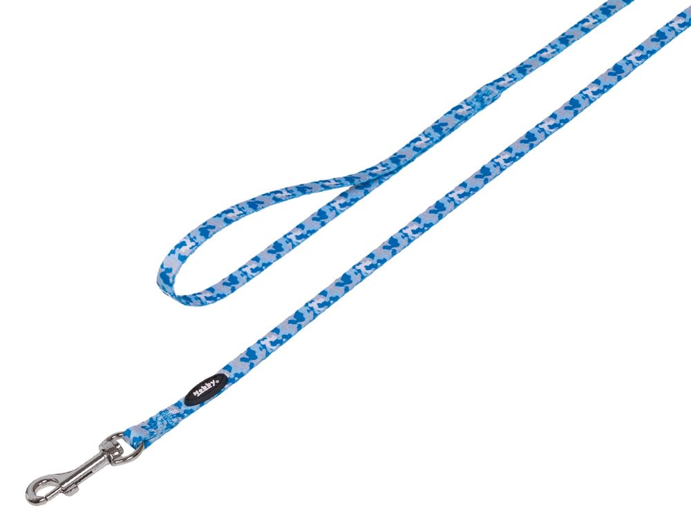 Nobby Laisse Camouflage Bleu Clair Longueur 120 cm Largeur 10 mm 80402-32