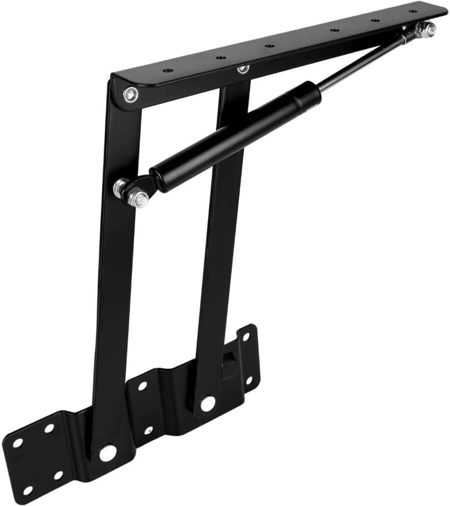 2 PCS Hydraulic Lift Top Coffee Table Frame Hardware - Gas Spring Hinges for Folding Desk Lifting Mechanism(1 Pair Spring)