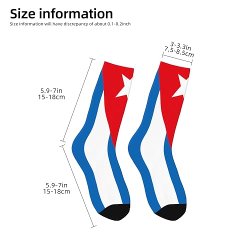 SEAEAGLE Cuban flag A Pair Junior Athletic Short Tube Socks Children Calf Tube Socks Short Stockings2