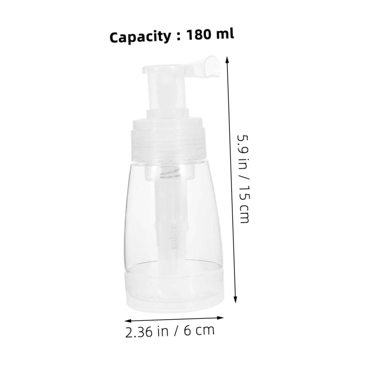 TOVINANNA 2pcs Powder Puff Dispenser Dry Powder Pump Bottle For Body Powder Travel-friendly Powder Refill Bottle For Baby Powder