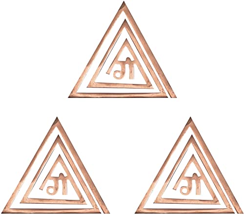 Image of Gam (गं) Copper Helix for Vastu | 4 Inch | Pack of 3 | South East Vastu Remedy | Main Door Entrance | Bedroom | Toilet | Helix Vastu Dosh Remedies Products