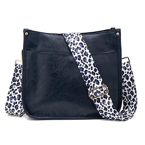 Sac à bandoulière en cuir pour femme avec sangle réglable