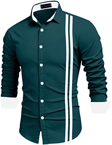 Image of Bellstone Men's Cotton Blend Solid Regular Fit Full Sleeve Short Kurta | Men's Trendy Short Kurta | Ethnic Stylish Casual Lightweight Summer Kurta for Daily and Occasion Use