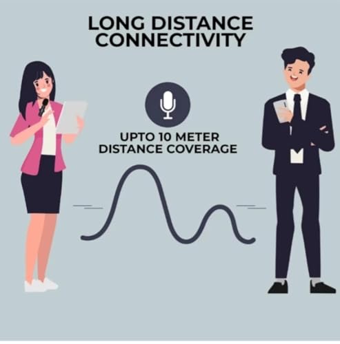 Image of Gentail K9 Dual Wireless Lavalier Microphone for Smartphone | Noise Cancellation Clip Mic with Receiver for Interviews, Vlogging, YouTube, Reels & Live Streaming (K9)