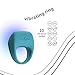 plusOne Vibrating Ring for Couples or Individuals, Body-Safe Silicone, Waterproof, USB Rechargeable, Massager with 10 Vibration Settings, Teal