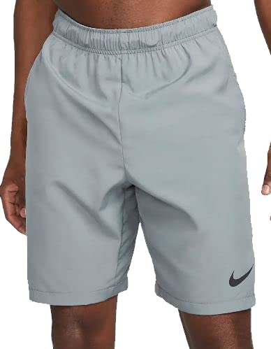 Nike Dri-Fit Men's 9" Woven Training Shorts (As1, Alpha, L, Regular, Regular, Smoke Grey/Particle Grey/Black) #TOP14