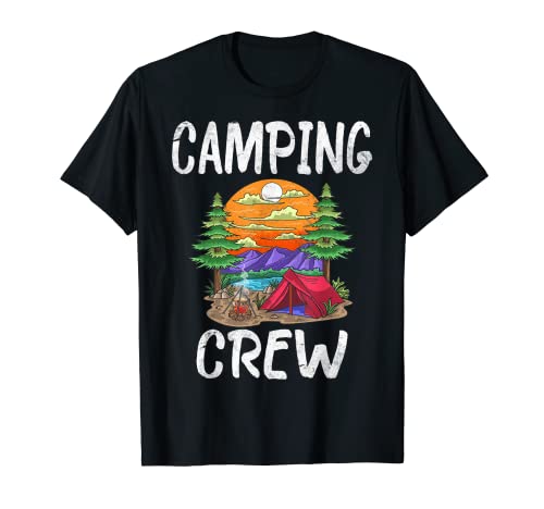 2021 Camping Crew Family Camper Road Trip Matching Group Camiseta