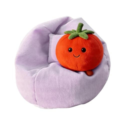 Miniature Handmade Doll Seat 15cm, Cute Bean Bag Chair Ornament | Cute Room Decor for Girls Nursery and Bedroom | Display for Cr