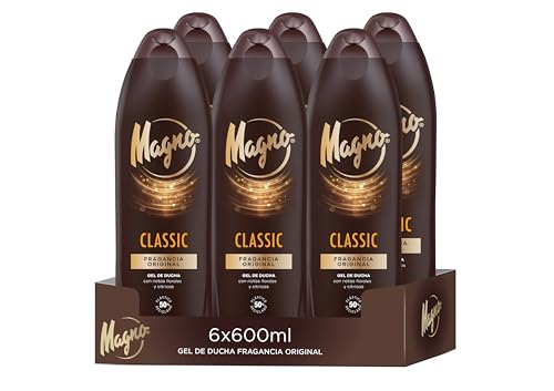 Magno - Gel de Ducha Classic - pack de 6 de 600 ml (3.600 ml) -...