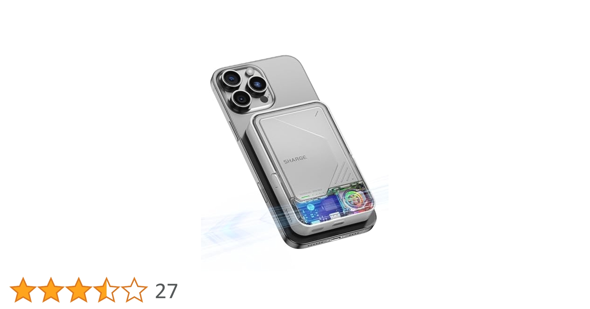 Amazon | SHARGE ICEMAG 2 モバイルバッテリーマグセーフ【RGB