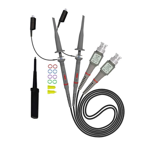Image of Universal Oscilloscope Probe Kit, 100MHz Oscilloscope Clip Probes with Accessories Kit, 6PCS Test Lead Kit