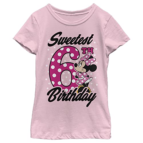 Disney Girl's Sweet 6th Birthday T-Shirt