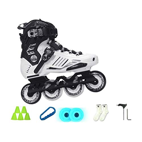 Buy Discount Inline Skating Inline Skates, Adult Single Row Skates Beginner's Full Set of Roller Ska...