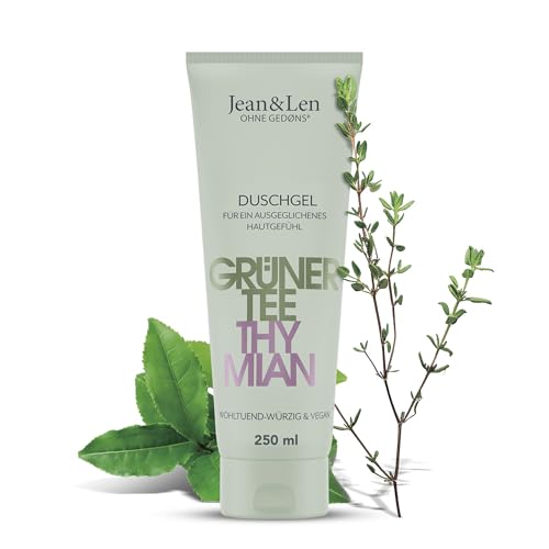 Jean & Len Duschgel Grüner Tee & Thymian, vegan, 250 ml...