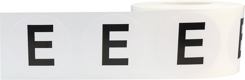 Lot de 500 étiquettes d'inventaire rondes de 3,8 cm avec 500 autocollants adhésifs