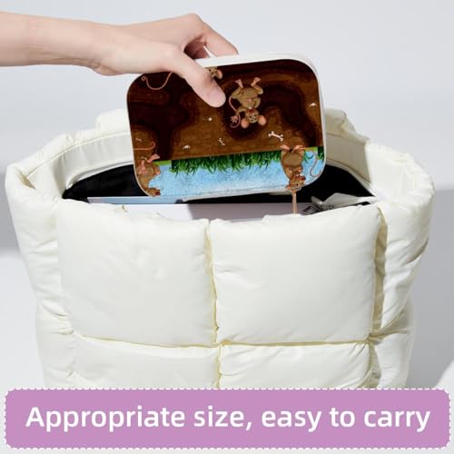 Organiseur de bijoux de voyage anti-nœud avec compartiments amovibles pour velours - 5