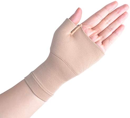 Wrist & Thumb Support Sleeve, 1 Pair Compression Arthritis Gloves for Unisex, Ideal for Carpal Tunnel, Wrist Pain & Fatigue, Sprains, RSI, Tendonitis, Hand Instability, Sports, Typing