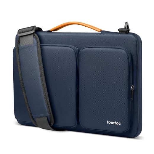 tomtoc 360 Protective Laptop Shoulder Bag for 15.6 Inch Acer Aspire 3/5/7 Laptop, HP Pavilion 15.6, Dell Inspiron 15 3000, 15.6 ASUS ROG Zephyrus, 2020 New Dell XPS 17, Waterproof Accessory Case