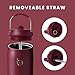 BOTTLE BOTTLE Stainless Steel Water Bottle with Straw and Lid, 32 oz Vacuum Insulated Cup,Stay Cold and Hot， Leak-Proof Wide Mouth Sports Water Bottles red