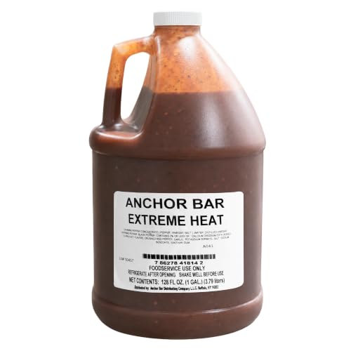 Frank & Teressa's Original Anchor Bar Buffalo Wing Sauce, Mild – 1 Gallon (128 fl oz) | Authentic Buffalo Wing Sauce from the Home of the Original Buffalo Wing | Ready-to-Use for Wings, Chicken, Dips & More (Extreme)