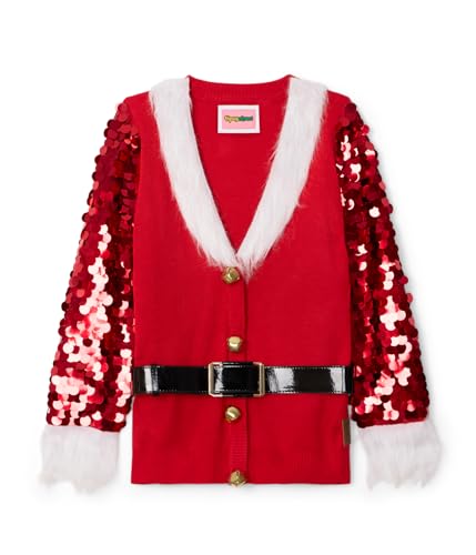 Image of Tipsy Elves Classic Cute Cardigan Ugly Christmas Sweaters for Women with Fun Patterns and Animals