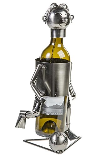 Botellero Escultura Metalica FUTBOLISTA